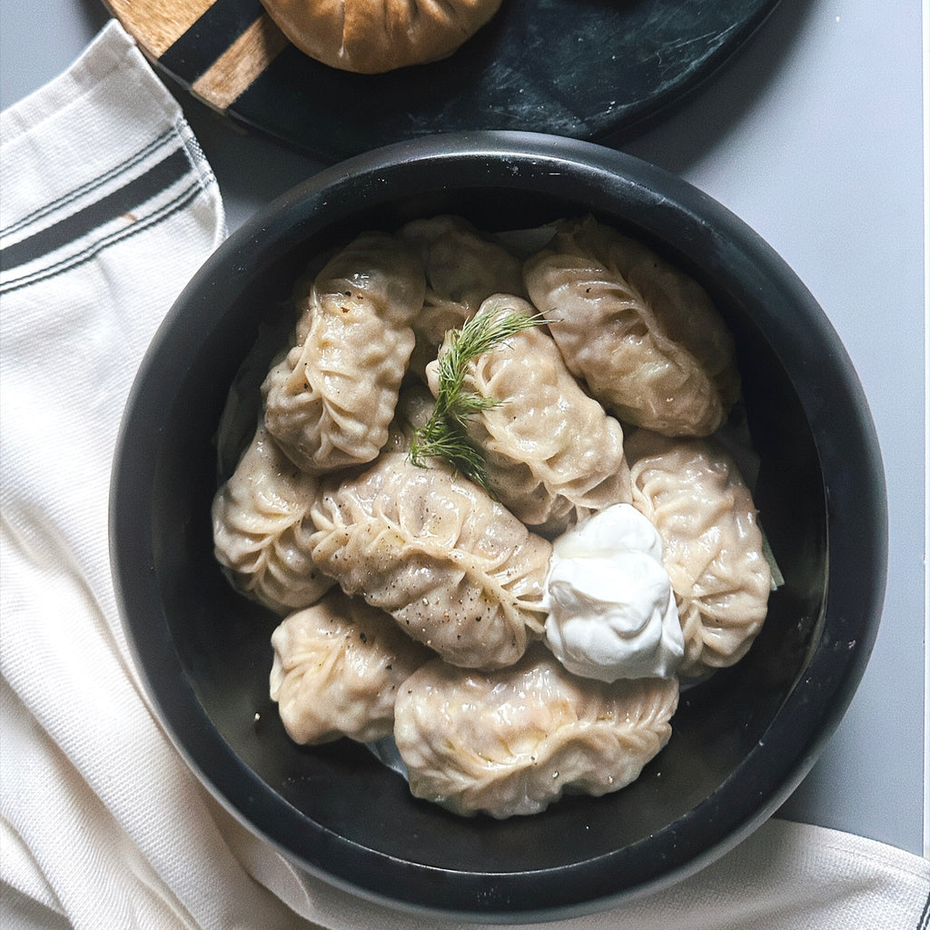 manti dumplings with beef and pumpkin by mukaa.ca muka cuisine artisanale montreal laval